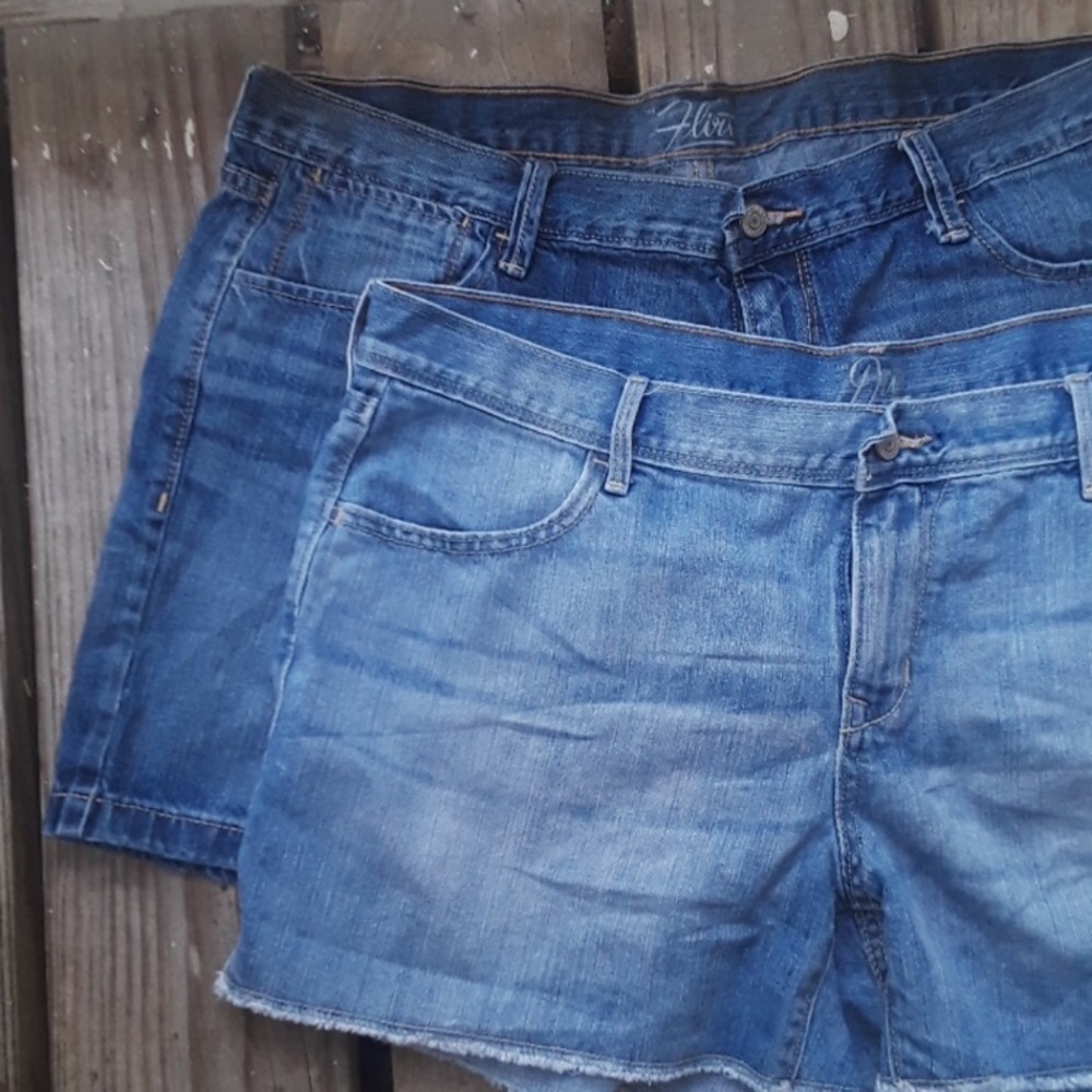 Two pair of Old Navy jean shorts